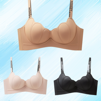 😍【Pack de 3】Sujetador sin aros para mujer, cómodo y sin costuras ❤️【40-85 kg】