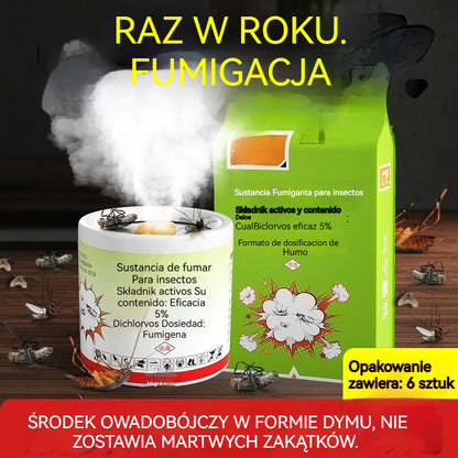 🚫🦟🪳【12 sztuk】Silna mgła owadobójcza, dociera do każdego zakamarka 💨