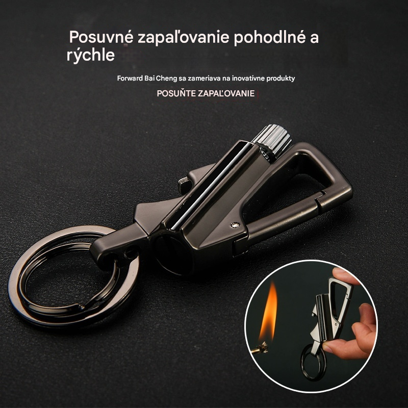 ✨ Permanentný kombinovaný zapaľovač s otváračom na fľaše a multifunkčným nástrojom na kľúče