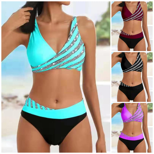👙【Cumpără 1, primești 1 gratuit】👙Set de costume de baie cu imprimeu pentru femei, nou, 2025 