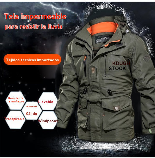 🌟 【M-5XL】Chaqueta de outdoor para hombre 2025, estilo casual y de media longitud