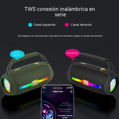 🎒🔊🎵Altavoz Bluetooth portátil de alta potencia y alta calidad para exteriores