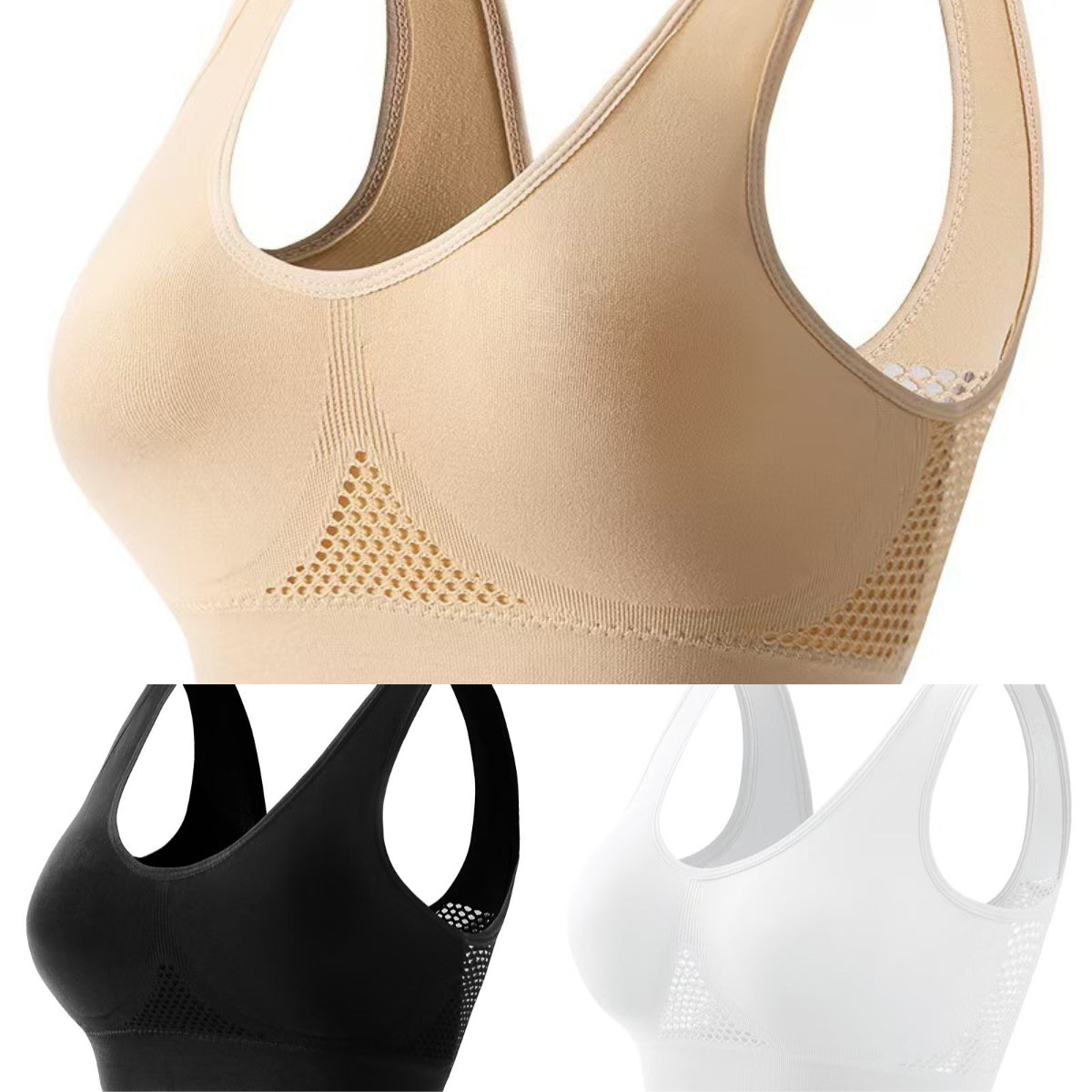 🥰【Pack de 3】B sudaderas transpirables y frescas transpirables para tallas mari❤️【40-120KG】.