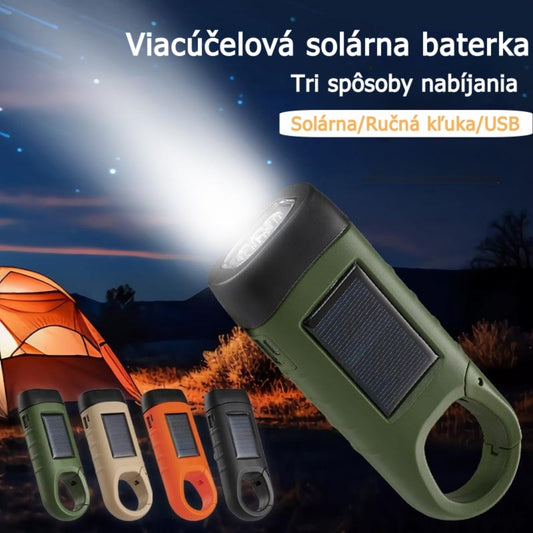 ⚡Solárne svietidlo s manuálnym nabíjaním – prenosný generátor ideálny pre núdzové situácie a dobrodružstvá!
