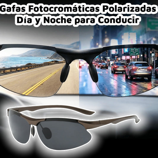 【¡50% de descuento!】🕶️ Gafas Fotocromáticas Polarizadas Día y Noche para Conducir 🚗