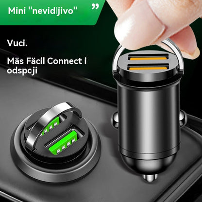 🚗🔋Compra1  y llévate 1 gratis🔥Anillo de metal, cargador de coche superrápido