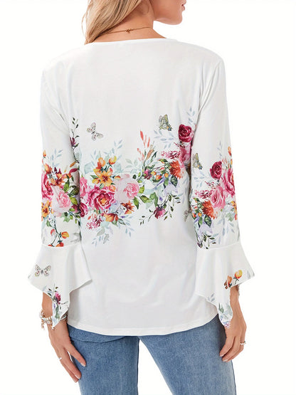 🎉Sorpresa 🎉【Oferta por tiempo limitado】 Camiseta de cuello en V de moda para mujer 【S-5XL】
