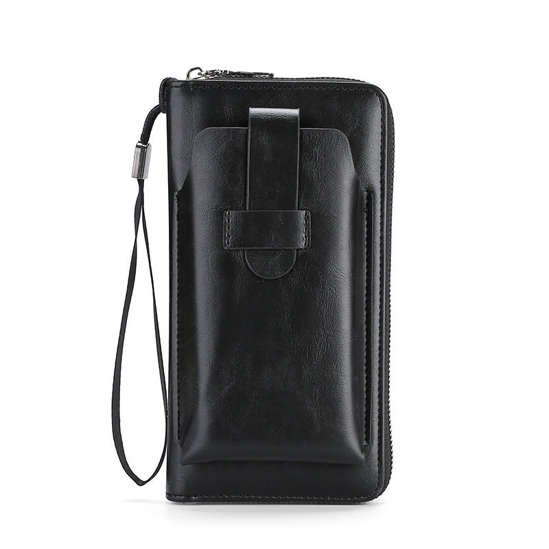 💼【Kupte jednu, druhou dostanete zdarma】Nová peněženka s více sloty na karty, multifunkční brašna na telefon 2 v 1 na zip pro muže