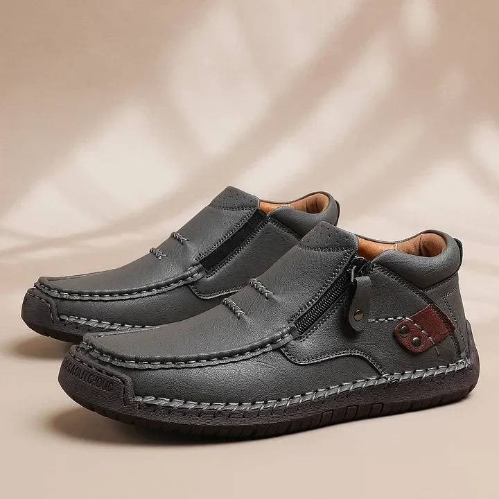 【38-48】👞Botas de cuero genuino cómodas para hombre, talla grande, hechas a mano, importadas, de primera calidad