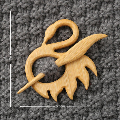 🎁Broche de madera con forma de animal para regalar