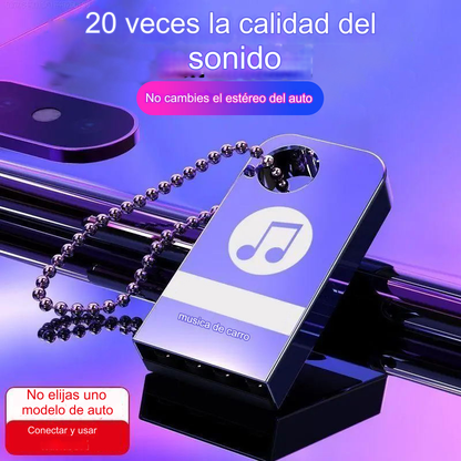 🚗🎵🎵【Unidad flash USB de música】contiene 8000 canciones, 600 MV y efectos de sonido 6D