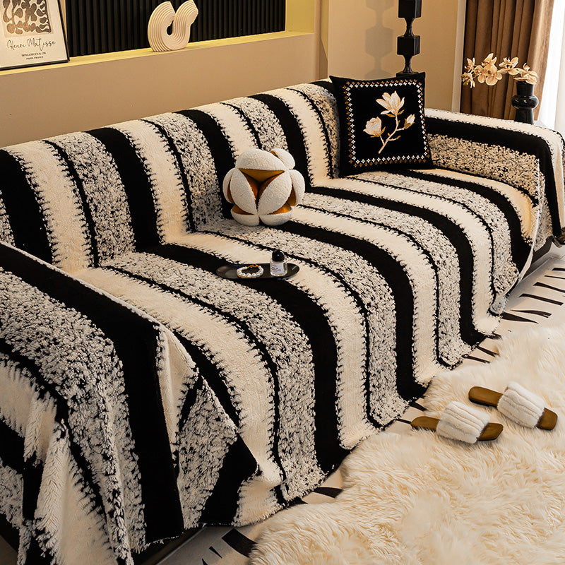 🛋️Speciální vánoční nabídka pro ranní ptáčata:🎉 Měkký a protiskluzový plyšový potah na pohovku🍂【180*150 cm】