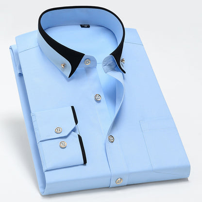 【S-4XL】👕2024 nové priedušné pánske pracovné košele na voľný čas  3732011
