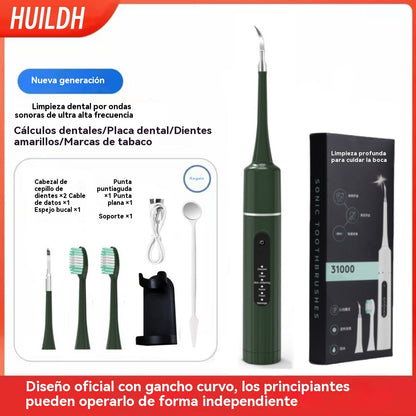 ✨🦷【SMART🔥-40%】Limpiador dental ultrasónico 2 en 1, eliminador de sarro y cepillo de dientes eléctrico