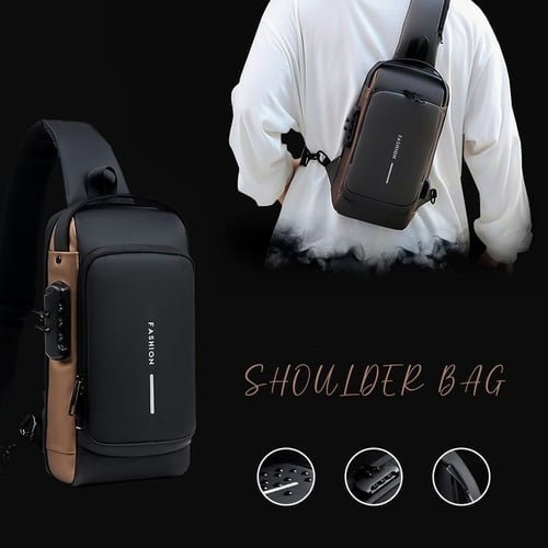 ✨43%OFF-Pánska hrudná taška s kódovým zámkom – bezpečná, štýlová a priestranná