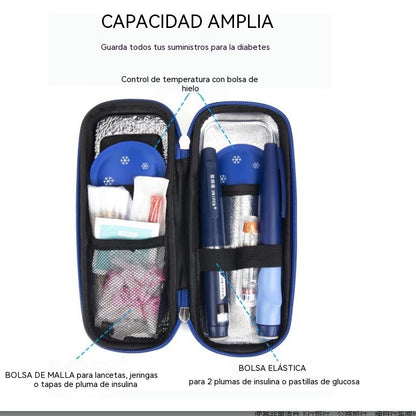 Estuche de viaje para enfriar insulina con pantalla de temperatura