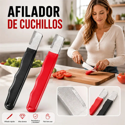 【Compra 1 y llévate 1 gratis】【2 pieza】Afilador de cuchillos portátil y rápido para tijeras de jardín, cuchillos de cocina y raspadores.