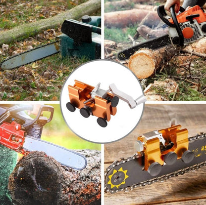 🔥💥【50 % de descuento】🔥🧰⚡ Afilador eléctrico de motosierra con 3 cabezales de diamante — rápido y preciso