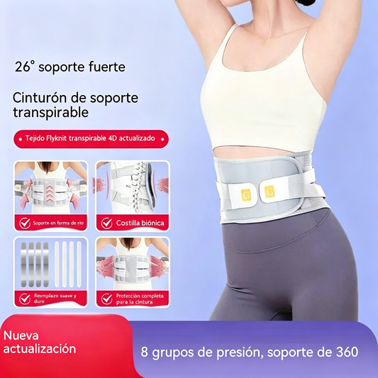✅ 【Recomendado por médicos】💪🌟 Cinturón de soporte lumbar, equipo de protección muscular para la espalda