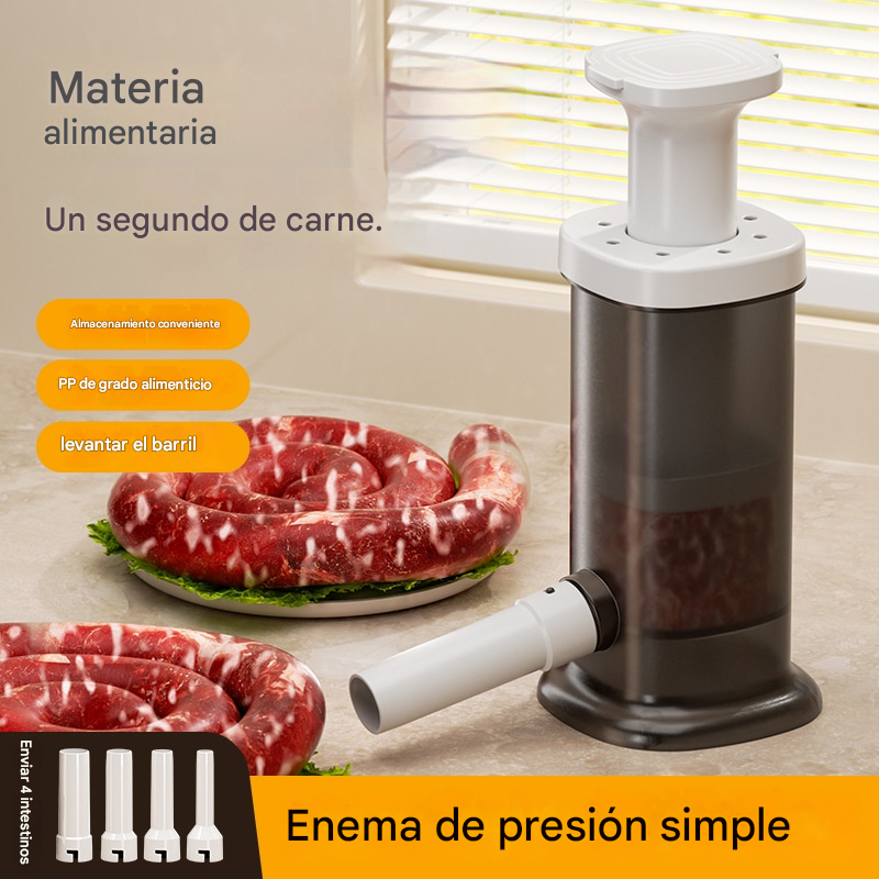 🌭【Herramientas de gran venta】Embutidora de salchichas manual para uso doméstico