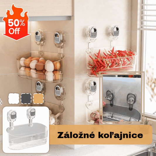 🍽️🧺Kúpte raz, používajte dlho🔥Väčší, hrubší, vyšší, kvalitný🔥Stojan s prísavkou, bez vŕtania, nástenný stojan na odtok, vhodný do kuchýň a kúpeľní