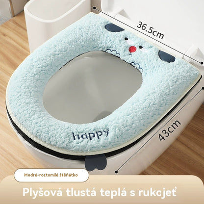 🔥🚽✅Kúpte 1 a získajte 1 zadarmo🎁Zimné teplé poťahy na toaletné sedátko s fleecovou podšívkou
