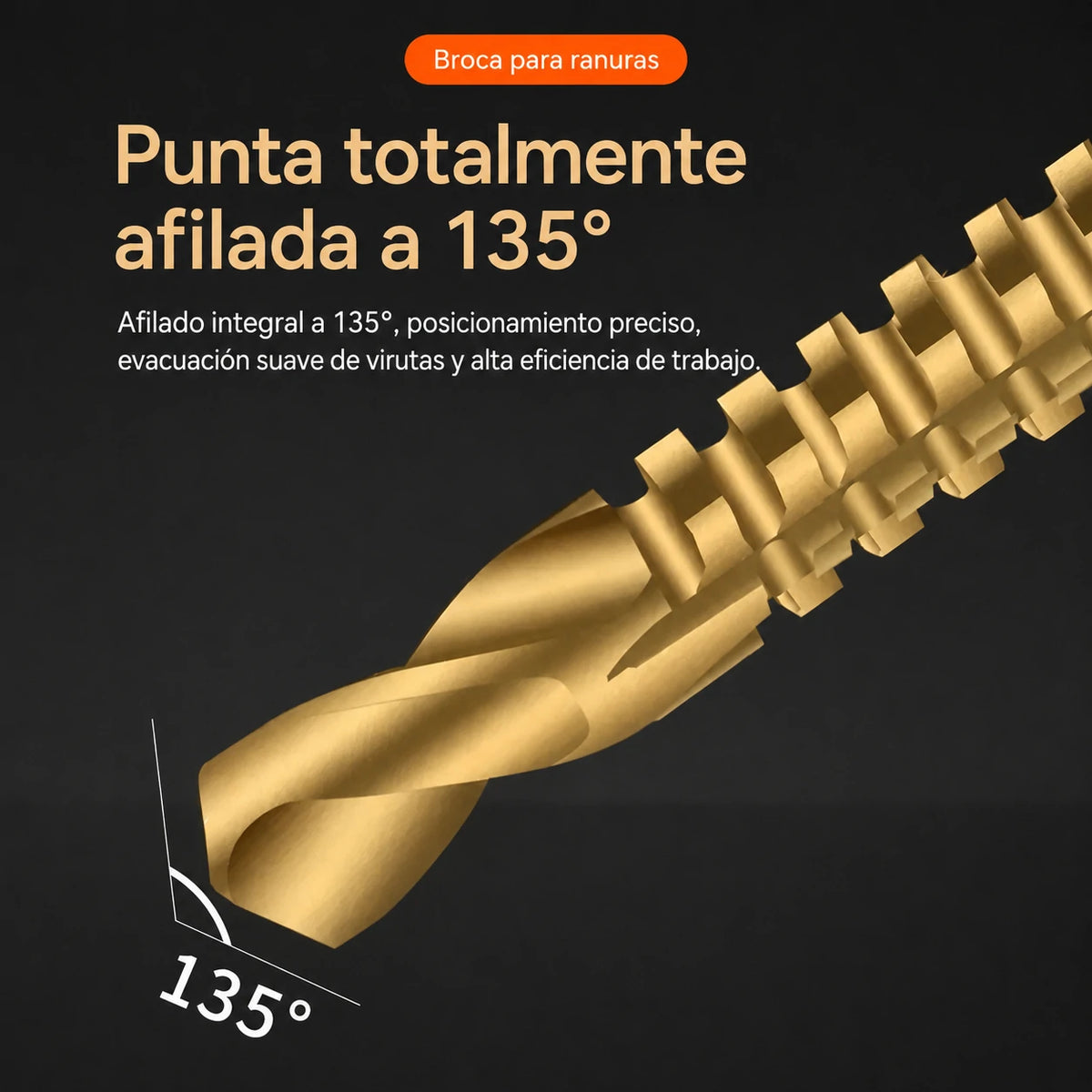 【Juego de 6 piezas】⚙️ Juego de brocas helicoidales: fabricadas en acero rápido, con recubrimiento de titanio y aptas para diversos materiales 🧰