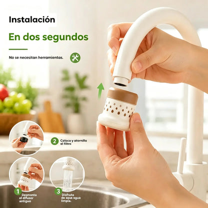 【Compra 1 y llévate 2 gratis】💦 Filtro de grifo antisalpicaduras -360° – Ahorra agua y lava mejor