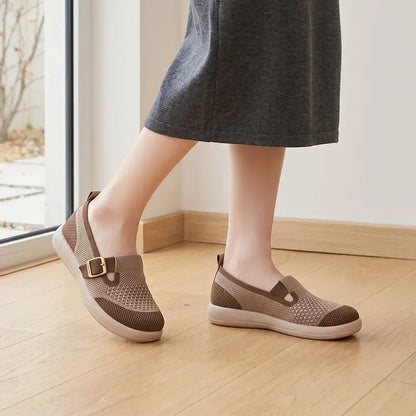 【36-41】Zapatos ligeros para mujer con suela blanda: tipo slip-on, cómodos, ideales para mamás y para el uso diario.