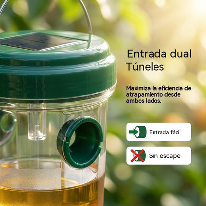 🐝☀️ 【Compra 1 y Llévate 1 GRATIS】Trampa solar para avispas para patios y jardines 🔋🌿 – Altamente eficiente, recargable, resistente a la intemperie, cubre hasta 500 metros cuadrados.