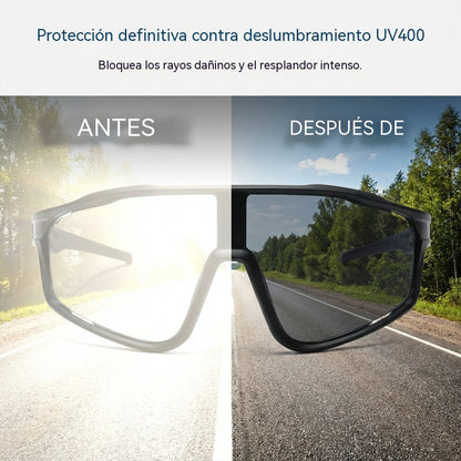 🏃‍♂️【¡Compra 1 y llévate 1 gratis!】🚴‍♀️ Gafas deportivas fotosensibles para hombres y mujeres.