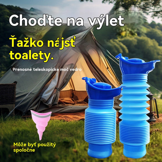 【Autentické: Balenie po 2 kusoch】Prenosný a skladací cestovný pisoár pre mužov, ženy a deti