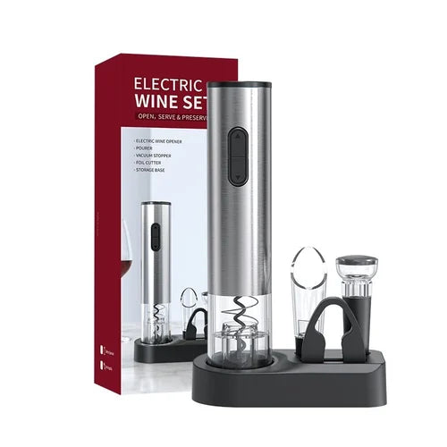 🍷Juego de abridor de vino eléctrico🎁 Regalo perfecto para alguien que ama el vino.