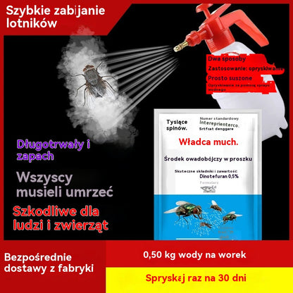 🦟Specjalnie zaprojektowany do zabijania komarów i much na farmach. Jedno opakowanie zabija pchły, szarańcze, karaluchy, muchy i komary!