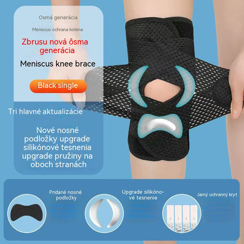 [Kúpte 1, dostanete 1 zadarmo] Dvojité pružinové chrániče kolien, vhodné na beh, cyklistiku, hranie lopty a iné športy.
