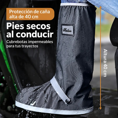 🌧️✨Nuevos cubrezapatos antideslizantes, de caña alta, gruesos e impermeables, reutilizables, adecuados para días de lluvia, condiciones de barro y nieve.