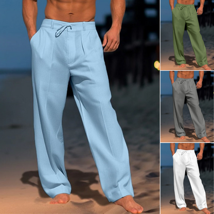 👖【50% отстъпка🔥】【S-3XL】Мъжки ленени панталони за есен/зима, налични са и големи размери