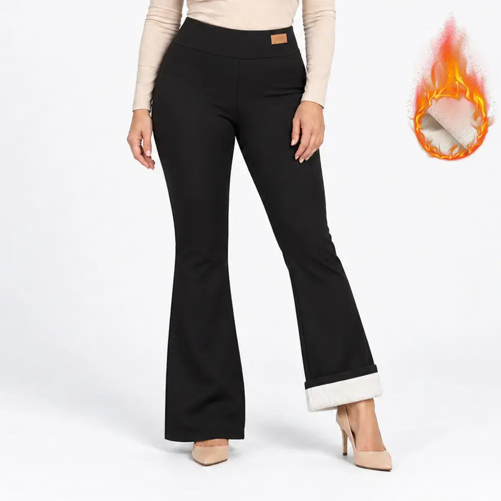 🔥 Tus pantalones de corte recto con forro de borreguillo: ¡calidez y estilo en una sola prenda!