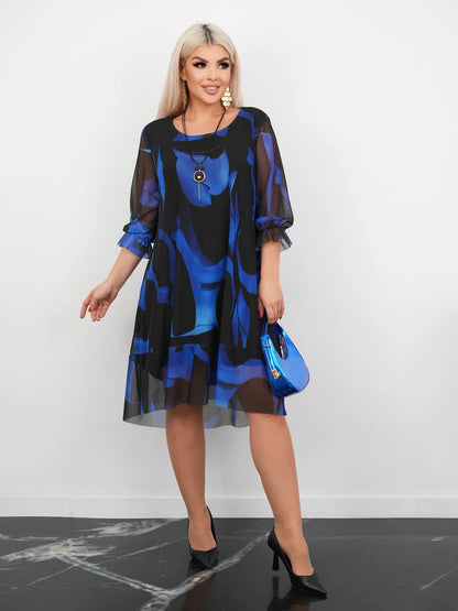 【🥇Najpredávanejšie】🌈💃【S-5XL】Viacfarebná elegantná šifónová sukňa 3910875