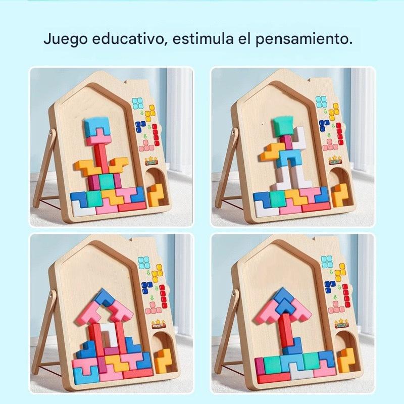 🔥🌈【¡Compra 1 y llévate otro gratis!】Tetris, juguete educativo de bloques de construcción para niños