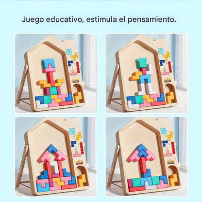 🔥🌈【¡Compra 1 y llévate otro gratis!】Tetris, juguete educativo de bloques de construcción para niños