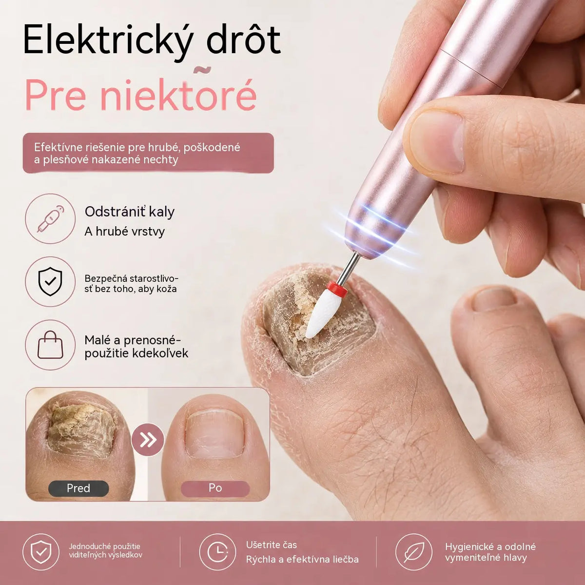 💅👍 Elektryczny pilnik do paznokci do pielęgnacji paznokci z grzybicą