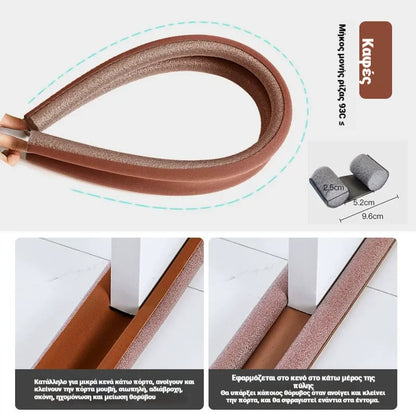 🔥Kupite 2, dobijte 2 gratis🔥🚪Traka za brtvljenje donjeg dijela vrata, otporna na vjetar, toplinsku izolaciju, otporna na prašinu💨