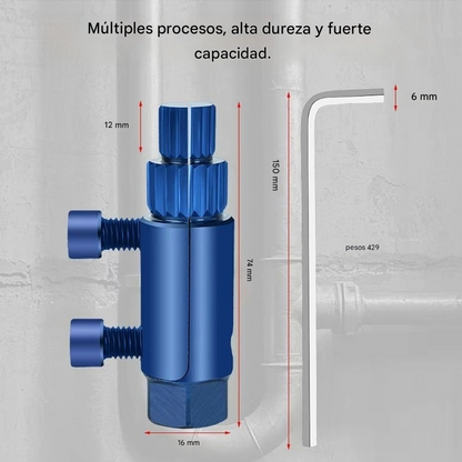 🧰⚒Extractor de roscas rotas para machos de roscar angulares, machos de roscar universales