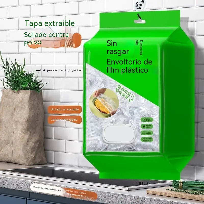 🥗✨ 450 tapas desechables para alimentos | Tapas flexibles para platos, cuencos y recipientes