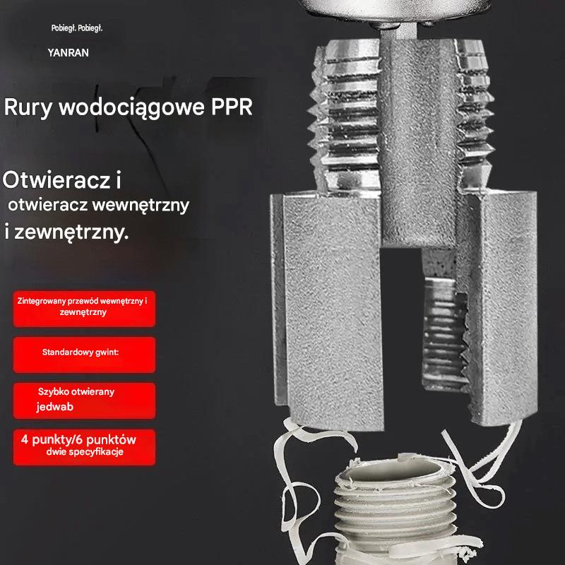 🔩 🔥Zintegrowane wiertło do montażu rur PPR: łatwe w użyciu i bez spawania! \[Zestaw dwóch sztuk: pasuje do rur o średnicy 1/2 cala i 3/4 cala\]
