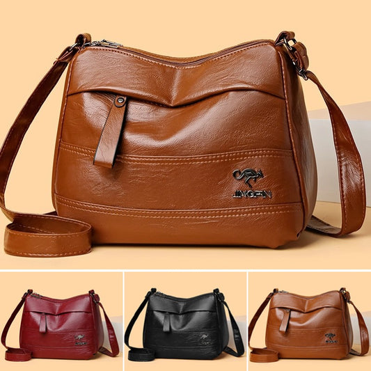✨️【Horúci výpredaj】👜Nová retro veľkokapacitná viacvrstvová taška cez rameno, módna a všestranná