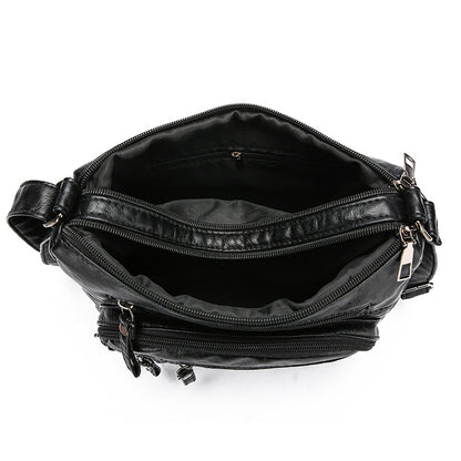 🔥2024 nová veľkokapacitná mäkká kožená taška cez rameno/crossbody kabelka