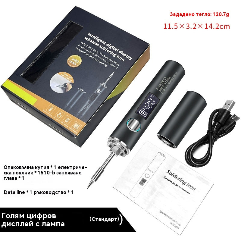 🔥🧰 Nuevo soldador inalámbrico portátil USB con pantalla digital para soldar y reparar