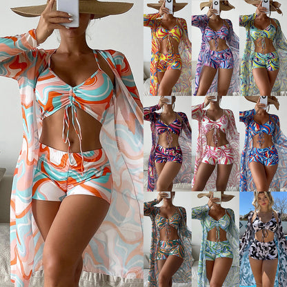 【✨Kúp 1 a 1 zadarmo】👙Nové módne trojdielne plavky, dostupné vo viacerých farbách